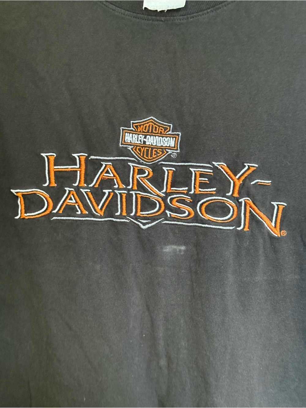 RARE Harley-Davidson Black Tank with Embroidered Logo